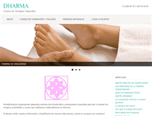 Tablet Screenshot of dharmaterapias.com